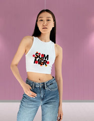 Tank Crop Top Summer Graphic